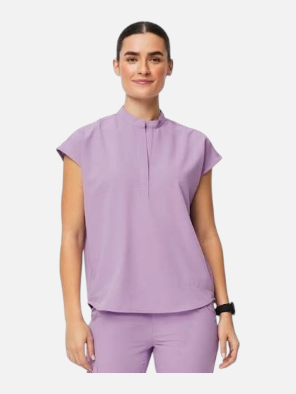 Figs Lavender Dew Rafaela Oversized Scrub Top